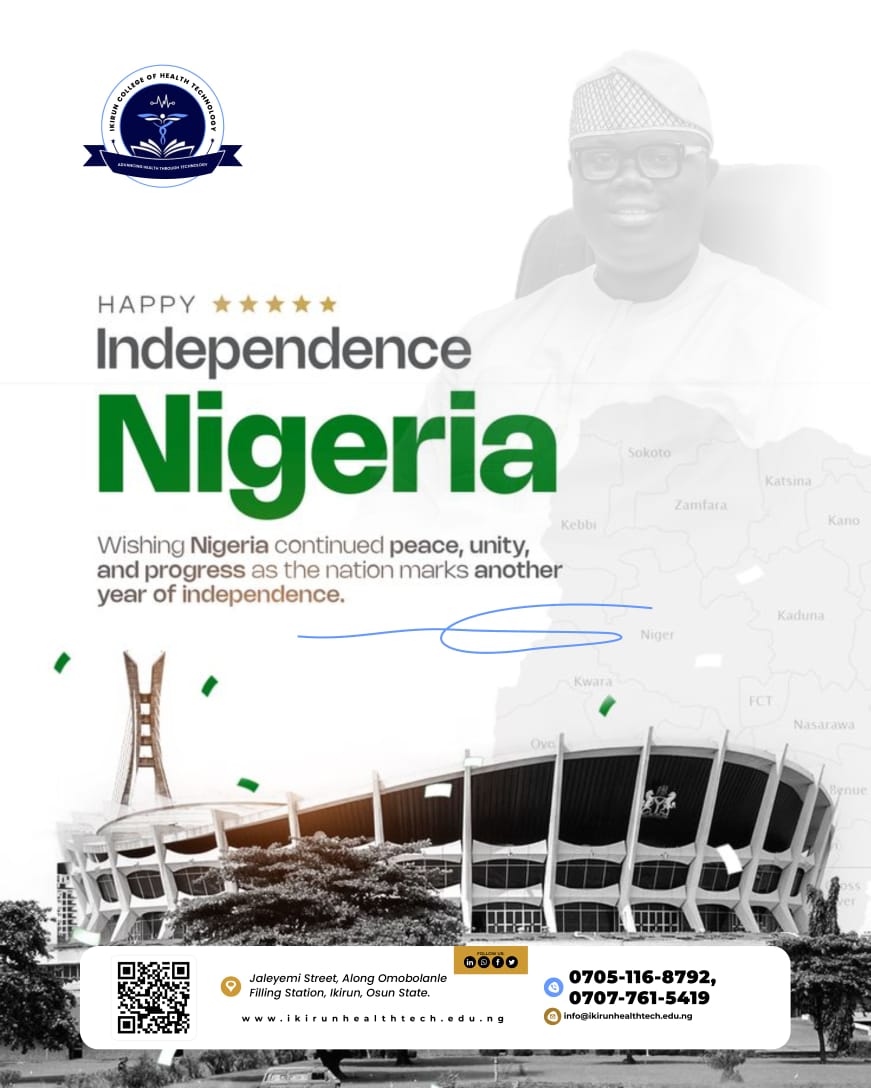 RECTOR GREETS NIGERIANS ON INDEPENDENCE, CALLS FOR UNITY AND RENEWED COMMITMENT TO NATIONAL DEVELOPMENT